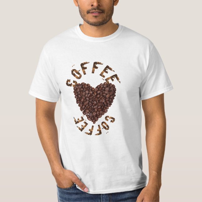 brauner Kaffee T-Shirt (Vorderseite)