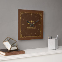 Brauner Leder Gold-Gerechtigkeitsskala Vintager Ra