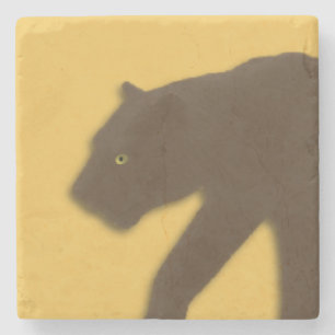 Brauner Leopard Gold Steinuntersetzer