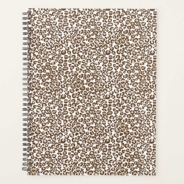 Brauner Leopardenprint Planer (Vorderseite)