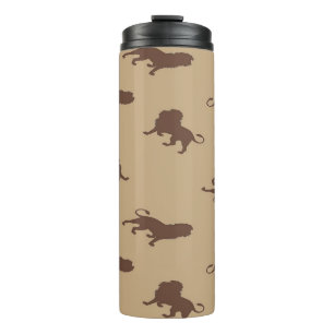 Brauner Löwe Thermosbecher