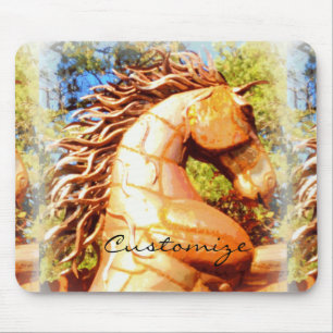 brauner Mustang Stallion Thunder_Cove Mousepad