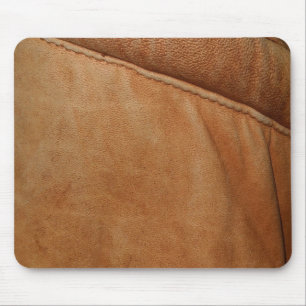 Brauner Orangenleder Look Texturmousemat Mousepad