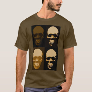 Brauner Pop Art Retro Stilvolle Möblierung T-Shirt