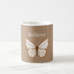 Brauner Rahmfalter Kaffeetasse