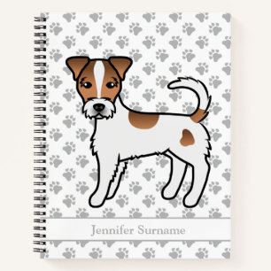 Brauner Raucoatm Parson Russell Terrier & Name Notizbuch