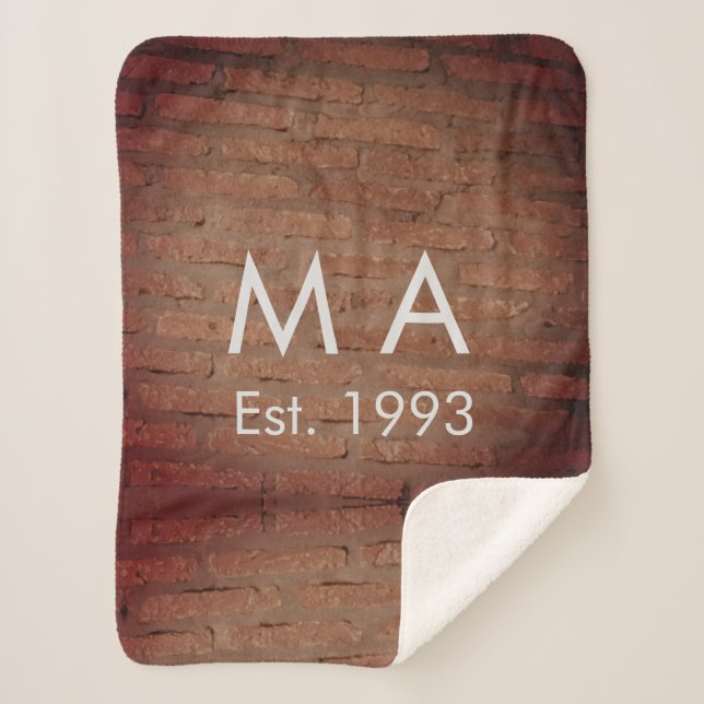 Brauner rustikaler Stein mit dem Namen Datum des J Sherpadecke (Vorderseite)