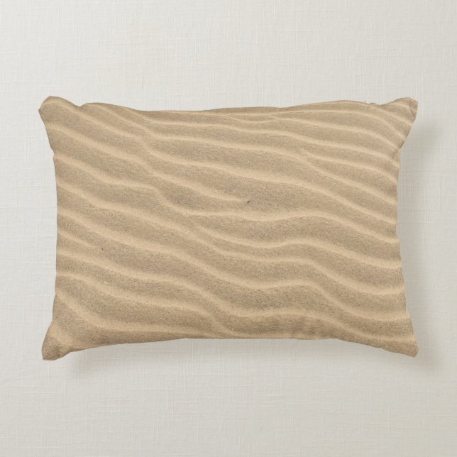 Brauner Sand Dekokissen (Vorderseite)