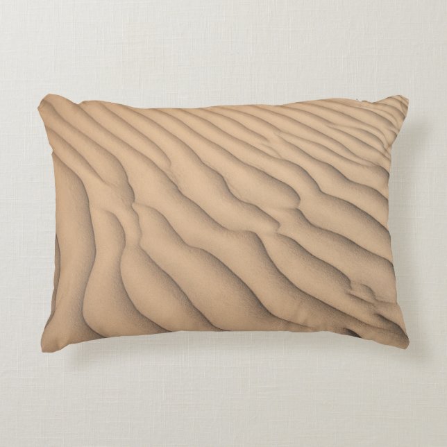 Brauner Sand Dekokissen (Vorderseite)