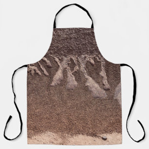 Brauner Sand Schürze