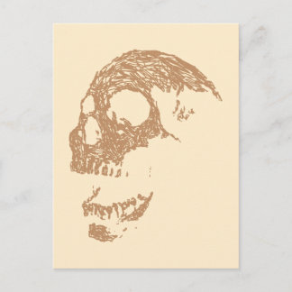 Brauner Schädelstil. Postkarte
