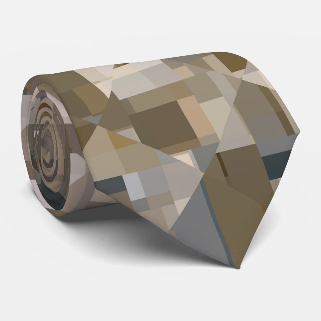 Brauner Schatten Krawatte (Gerollt)