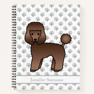 Brauner Spielzeug Pudel Süßer Cartoon Hund & Benut Notizbuch