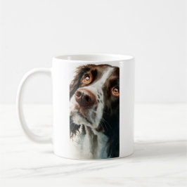 Brauner Springer Spaniel-Porträt Kaffeetasse