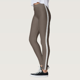 Brauner Streifen Leggings