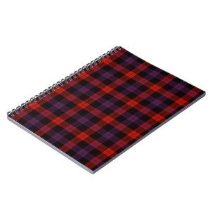Brauner Tartan-Muster Notizblock