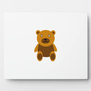 Brauner Teddybär Fotoplatte