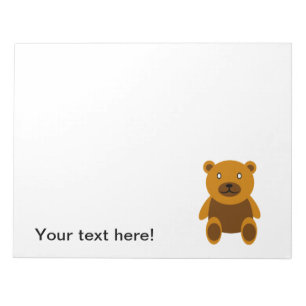 Brauner Teddybär Notizblock