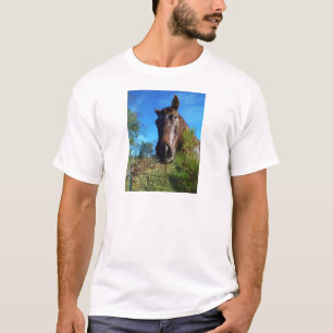 Brauner und cremefarbener Himmel T-Shirt