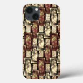 Brauner und goldener Fleck, rechteckige Schnitzere Case-Mate iPhone Hülle