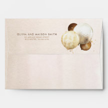 Brauner und goldener Glitzer-Ballonumschlag