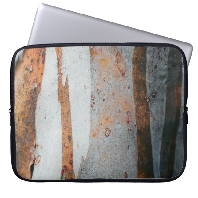 Brauner und grauer Baumstamm Laptopschutzhülle (Vorderseite)