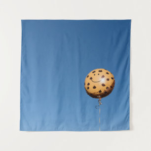 Brauner und schwarzer Ballon Wandteppich