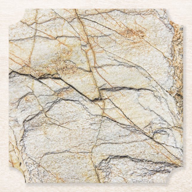 Brauner und schwarzer texturierter Marmorstein  Untersetzer (Vorderseite)