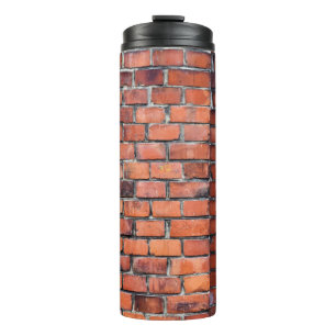 Brauner Wandstein Thermosbecher