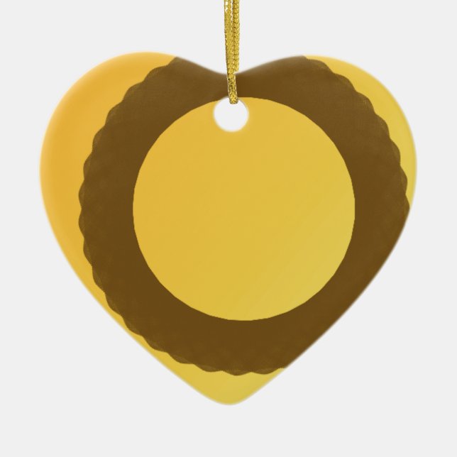 Braunerdkreis abstrakt keramikornament (Vorne)