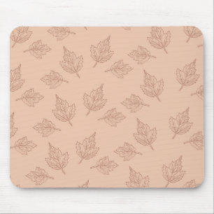 Braunes Ahorn Verlasse Vintages Linienmuster Mousepad