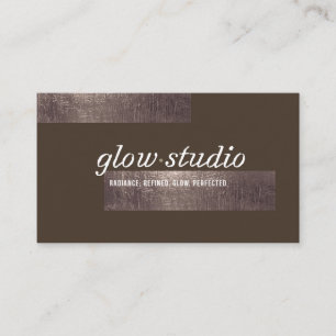 Braunes ästhetisches Studio-Beauty-Lash-Geschäfts Visitenkarte