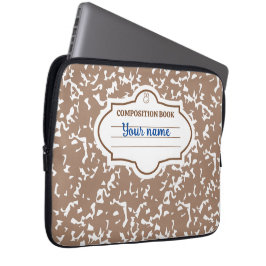 Braunes Beige-Hasen Laptopschutzhülle