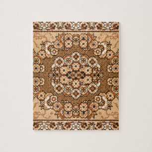 braunes beige weißes orientalisches
