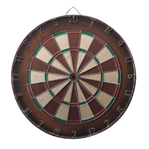 Braunes Dartboard Dartscheibe