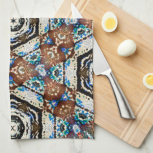 Braunes dickes Fadennetz sieht so aus wie hier Geschirrtuch