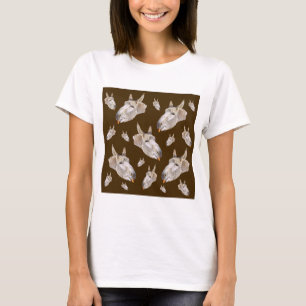 Braunes Donkey-Muster, T-Shirt