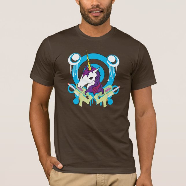 braunes Einhorn T-Shirt (Vorderseite)