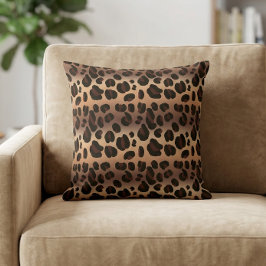 Braunes Exotisches Leopard Druckkopfkissen Kissen