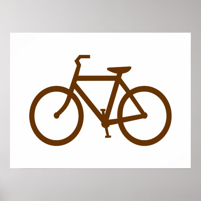 Braunes Fahrrad Poster (Vorne)