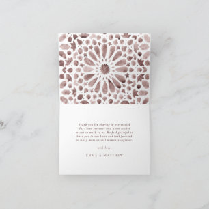 Braunes Foto Wasserfarbenkachel - Danke Karte