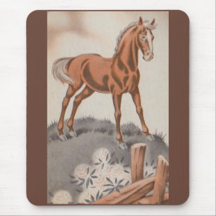 braunes glückliches Pferd Mousepad