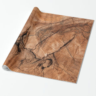 Braunes Holz Geschenkpapier