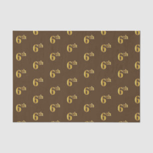 Braunes, Imitate Gold 6. (6.) Event Tissue Paper Seidenpapier