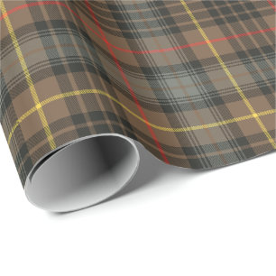 Braunes Karo-Geschenkpapier Geschenkpapier