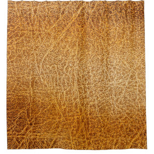 Braunes Leder: Detaillierte Textur Duschvorhang