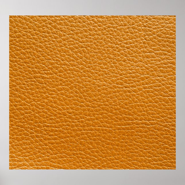 Braunes Leder, Textur-Hintergrund geschlossen. Poster (Vorne)