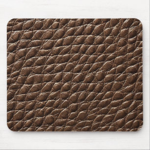 Braunes Ledereffektmuster Mousepad