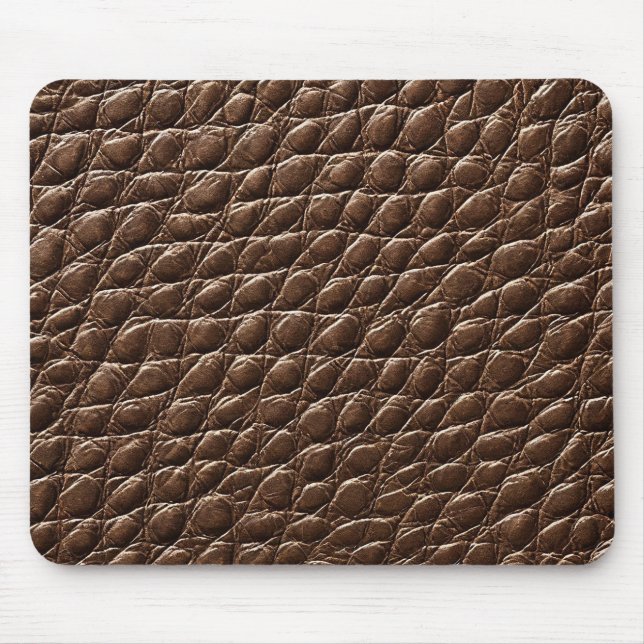 Braunes Ledereffektmuster Mousepad (Vorne)