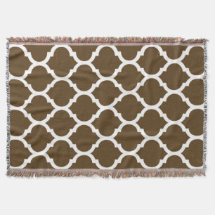 Braunes marokkanisches Quatrefolienmuster Decke